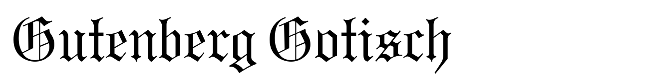 Gutenberg Gotisch